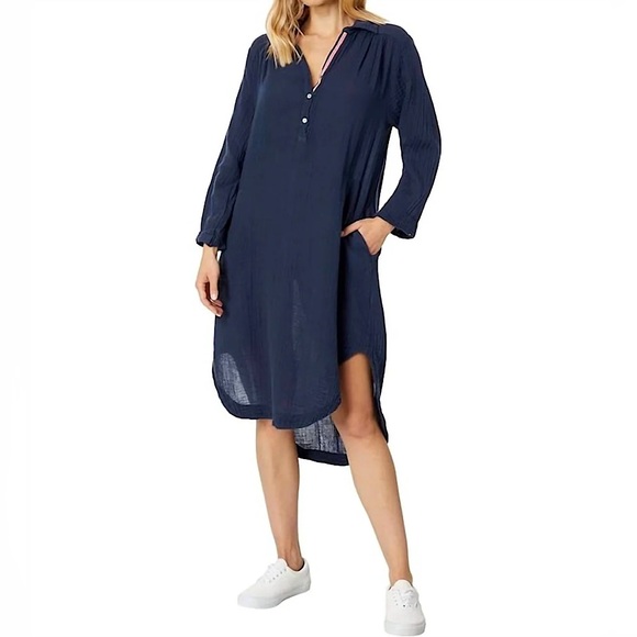 Sundry Dresses & Skirts - NWT Sundry Shirttail Dress in Navy Sz Small (1)